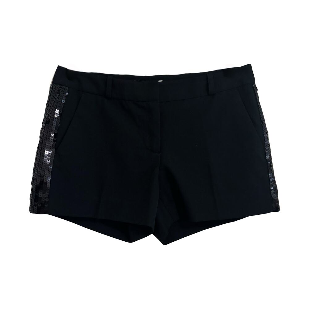 MICHAEL Michael Kors Sequin Black Mini Shorts Sz 2